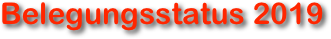 Belegungsstatus 2019